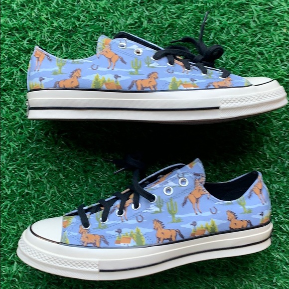 CONVERSE CHUCK 70 OX WASHED DENIM/MULTI/EGRET MEN’ - Picture 14 of 16